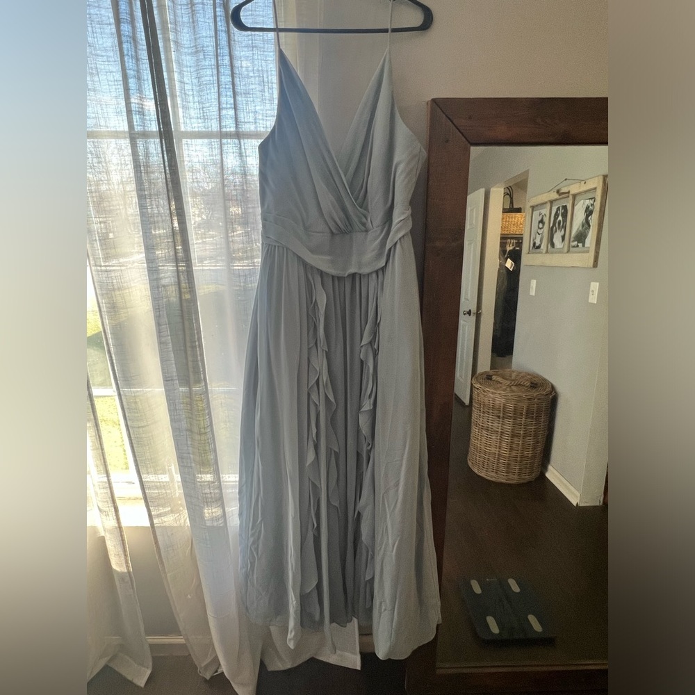 Light blue bridesmaid dress
